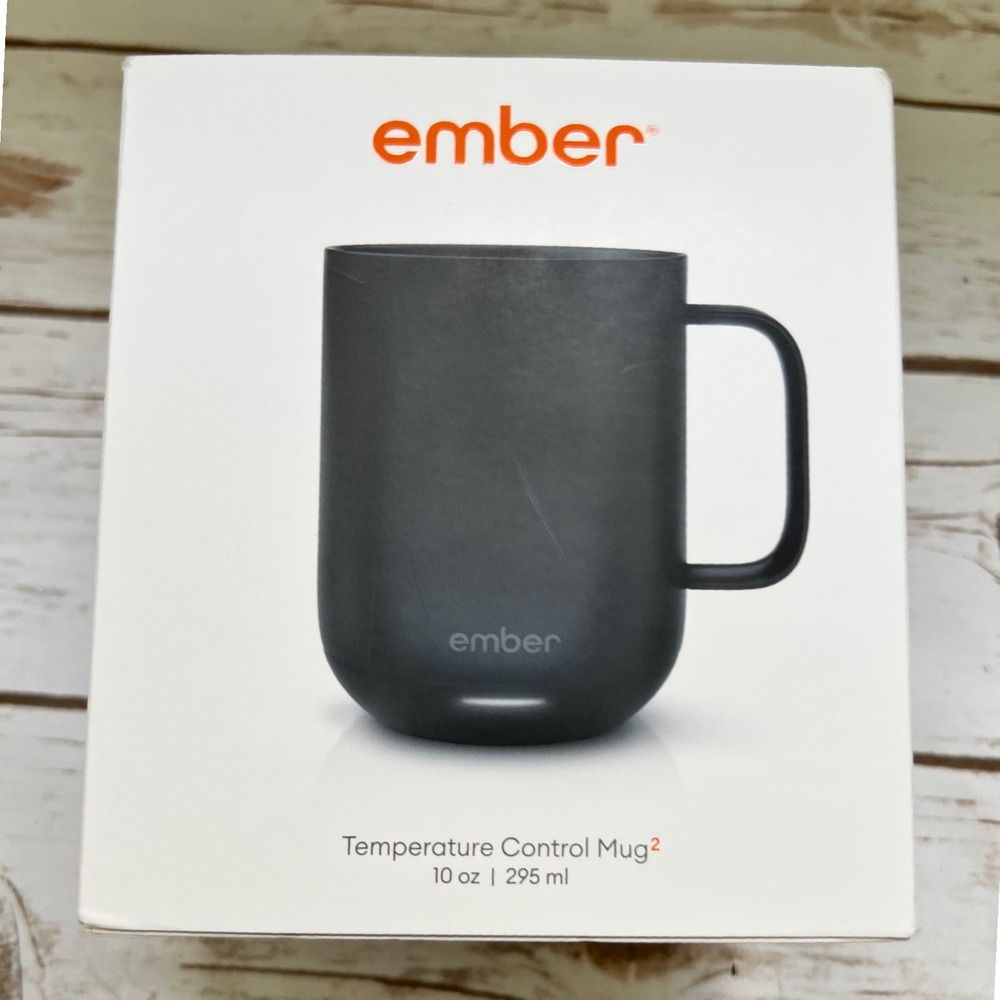Ember NEW Temperature Control Mug 2 Black Smart Coffee Mug 10oz CM19-BBG14707041